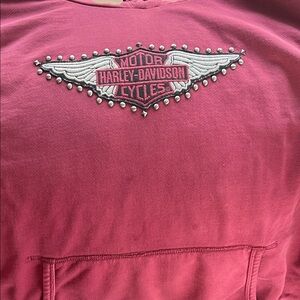 Harley-Davidson Maroon Sweatshirt with Embroidered Logo